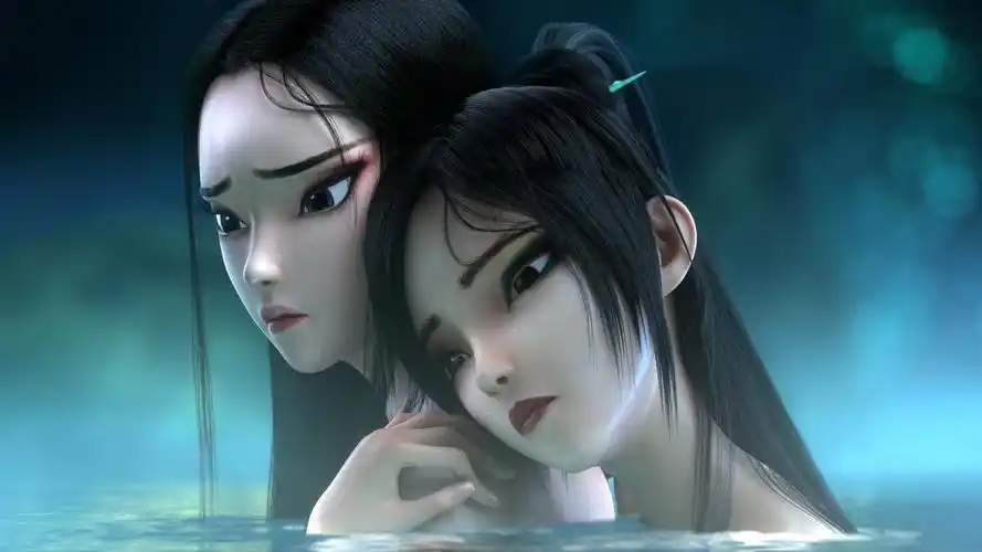 白蛇,奇幻,动画,剧照,影视,壁纸《白蛇:缘起》小白和小青剧照