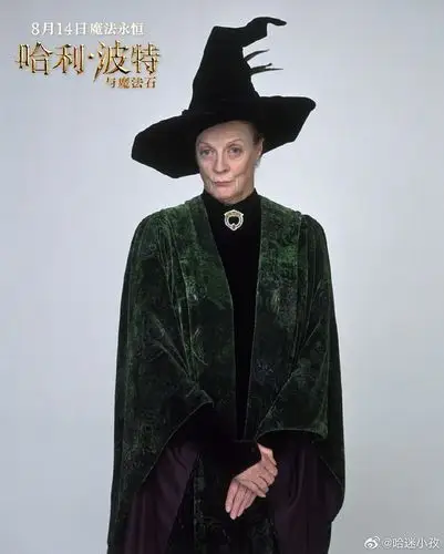 找一张图丨哈利波特中米勒娃麦格教授穿墨绿色裙子的硬照应该是宣传照