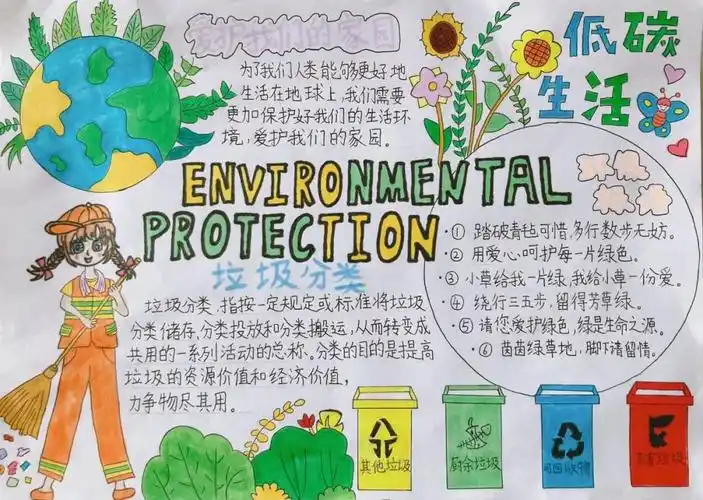 低碳生活绿建未来主题手抄报优秀作品