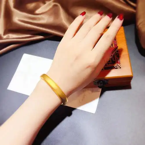 老凤凰黄金手镯999足金古法心经女款金镯子古法传承送老婆送长辈礼物