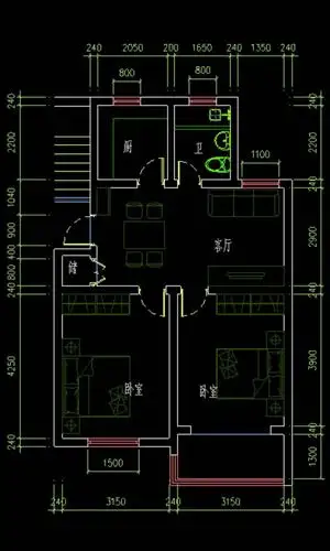 70平的房子如何设计能提高实际使用体验附房型图