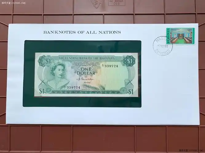 钱币天堂·交易区详情·世界各国纸币1974年巴哈马1美元钞票unc