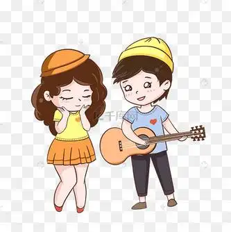 情人节情侣弹吉他