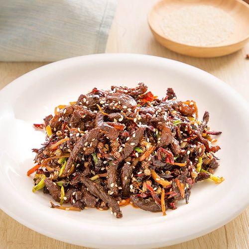 泛洲滋味轩 干煸牛肉丝麻辣四川特产牛肉干零食小吃香辣熟食 家庭装