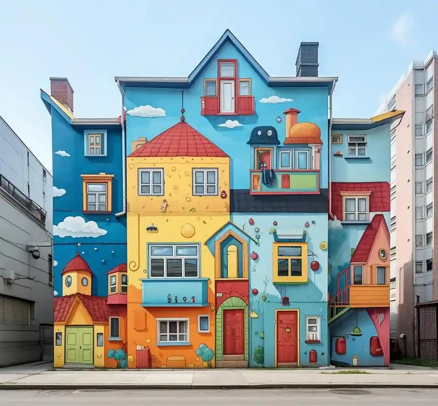 幼儿园墙绘|领略幼儿童趣世界06.在我们的幼儿园,墙绘成为了 - 抖音