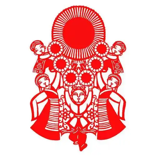 手工剪纸成品爱国系列红色刻纸窗花中国风装 饰画手工艺品强国有我 -