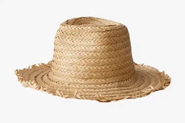 黄色防烂边缘的农民草帽实物免抠素材免费下载_觅元素51yuansu.com