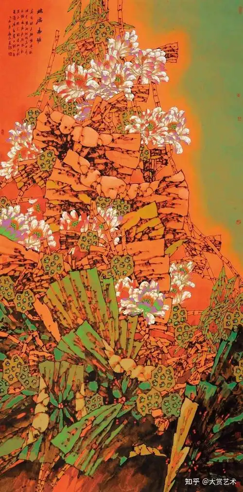 胡朝水独创重彩山水画法被誉为中外色彩四大家之一