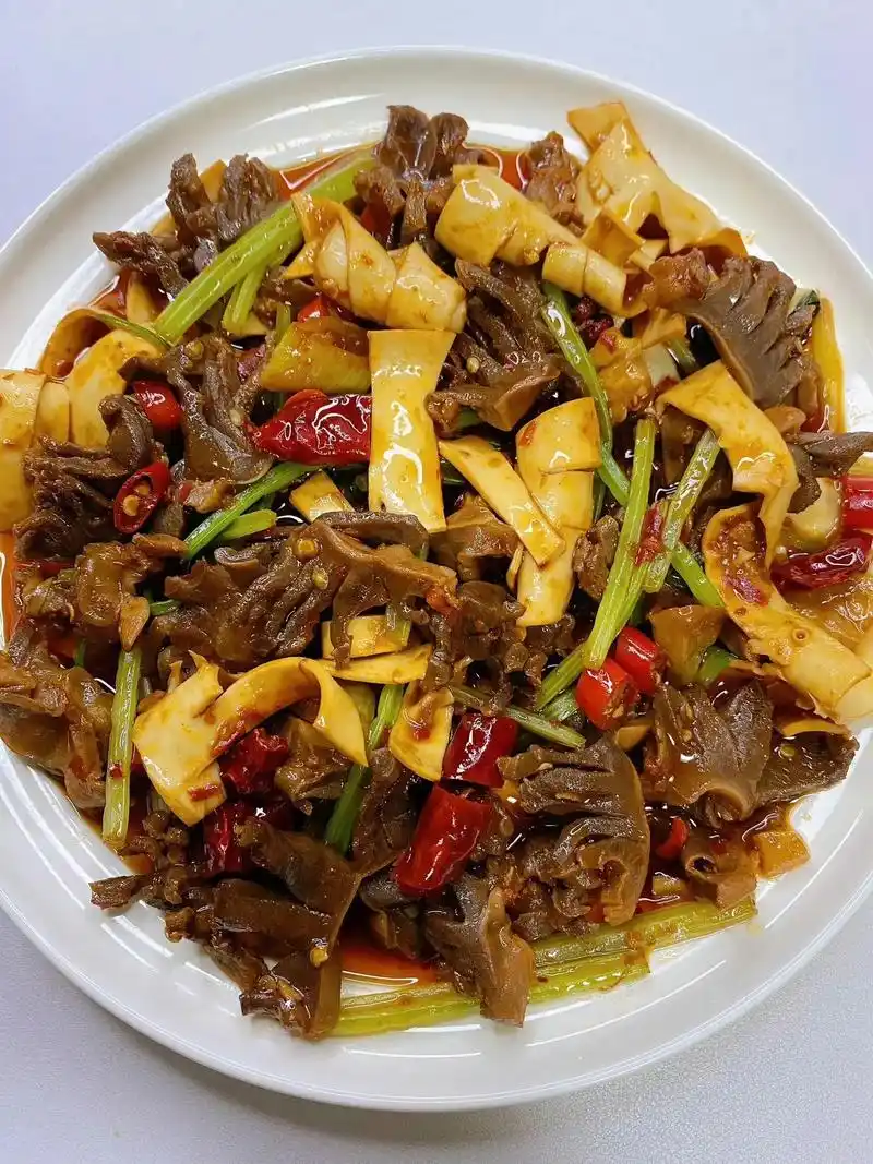 火爆双脆 又是一道下饭菜 香辣脆爽 超下饭||95食材: 鸡胗,黄喉