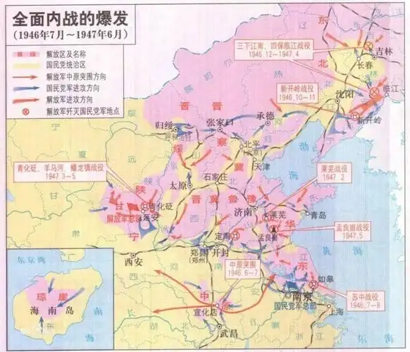 顾全国人民的强烈反对,以围攻鄂豫皖宣化店为中心的中原解放区为起点