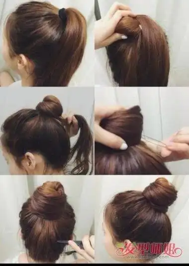 颧骨凸出的女生怎么扎头发颧骨高头发扎法2