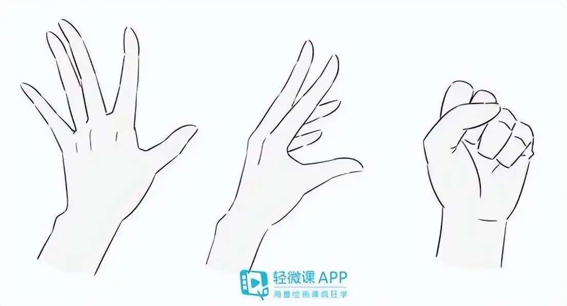 漫画入门手部画法