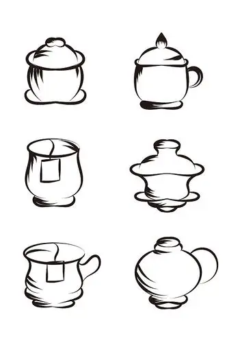 泡茶线条图片-泡茶线条素材下载-众图网