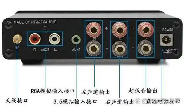 两种功放的连接示意图