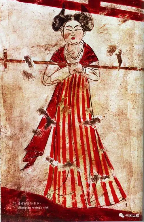 持杖女侍图嬉戏图戏鹅李思摩墓壁画持扇女侍图弹箜篌乐伎图弹琵琶乐伎