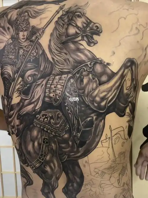 纹身刺青纹身手稿长春纹身师赵云纹身满背赵云纹身赵子龙纹身