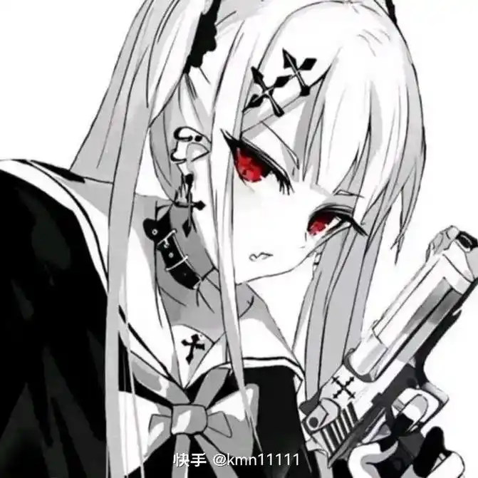 冷酷小姐姐拿枪头像来了