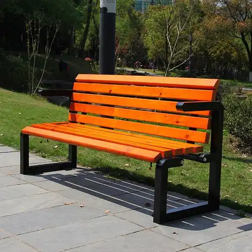 公园椅户外休闲长椅铸铝铁艺塑木公园长椅广场花园庭院条凳子