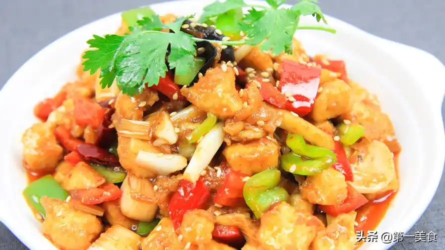 正宗川味辣子鸡丁 ,上浆火候都很讲究,长见识了