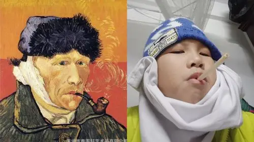 海口市第八小学四(2)班综合实践活动作业——模仿人物名画拍照