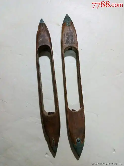 民国织布梭子2个长30cm