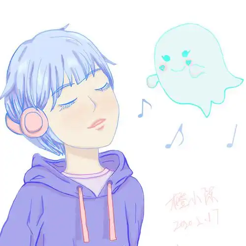 听歌女孩|插画|儿童插画|陈小橙clm - 原创作品 - 站酷 (zcool)