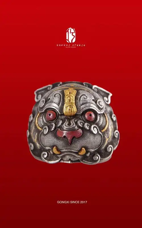工兮·饕餮纹【虎】|手工艺|首饰设计|vulcan伏尔甘 - 原创作品