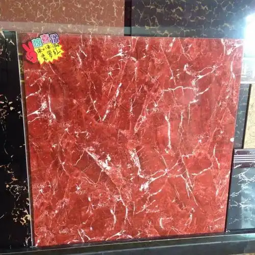 大门红色瓷砖印度红瓷砖纯红600600抛光砖800800门槛石地砖10箱起发货