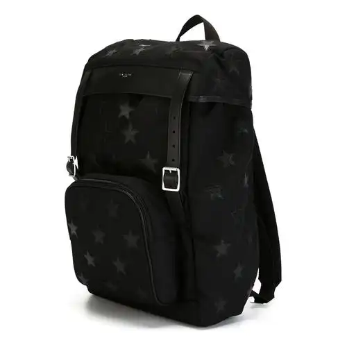 【包邮包税】yves saint laurent/圣罗兰 2016新款男士黑色尼龙双肩包