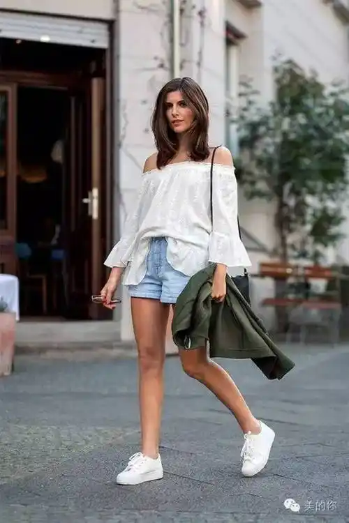 女装搭配街拍运动鞋 短裤
