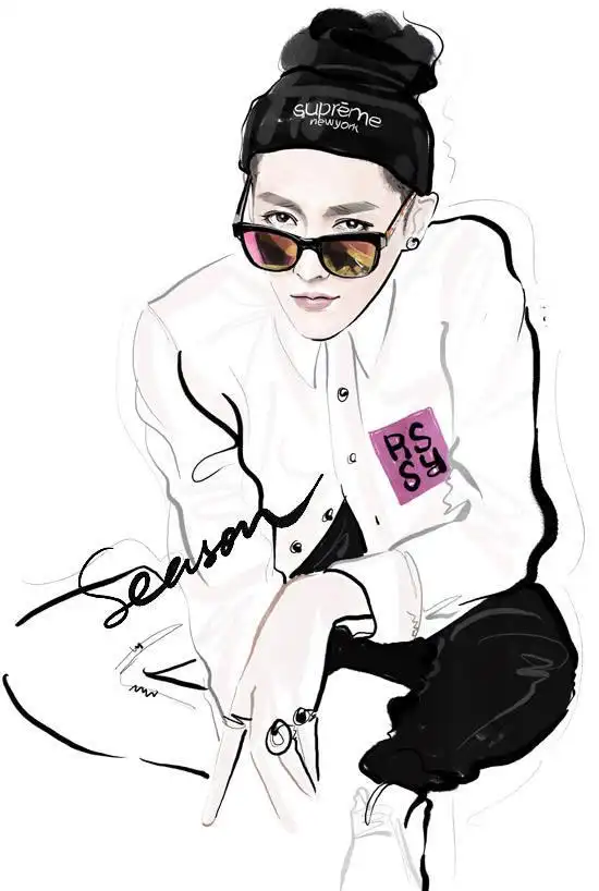 明星插画——漫画里走出来的美少年 吴亦凡