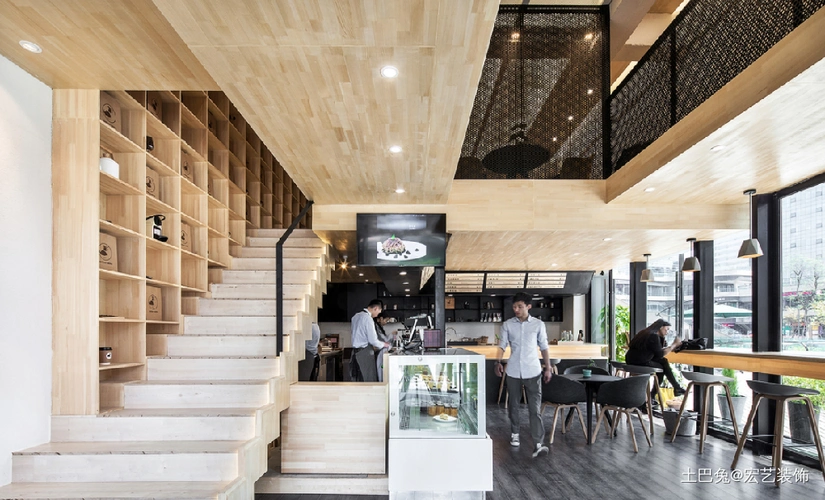 65平简约现代咖啡厅案例赏析功能区现代简约功能区设计图片赏析