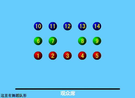 14人舞蹈队形变化