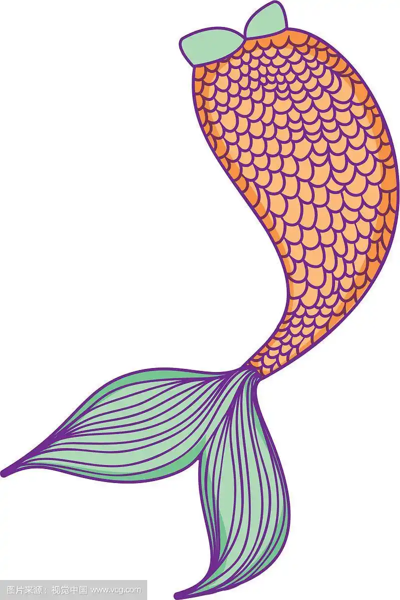 美人鱼的尾巴卡通