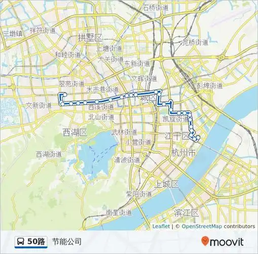 50路路线:日程,站点和地图-节能公司
