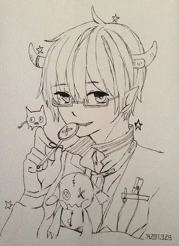 92幅二次元动漫人物临摹绘画