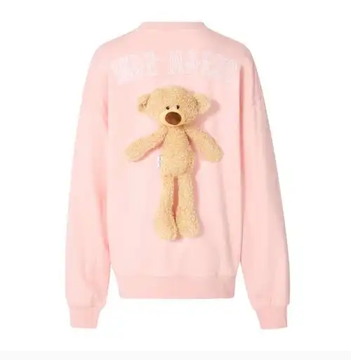 marzo 【吴宣仪同款】21春夏 女装 服饰 立体小熊棉质时尚潮流 女卫衣