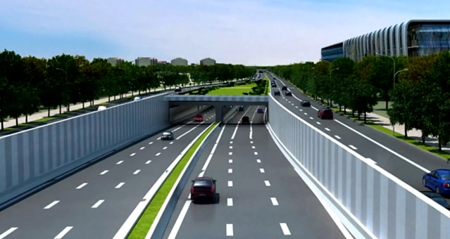 分离式立交西海岸新区又双叒出手了这一重要路口将不再堵车