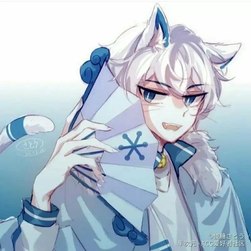 喜羊羊与美羊羊拟人化图片04 高冷帅气vs甜美活泼 我要问我的一个