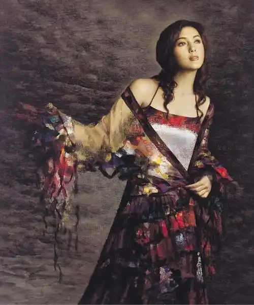 引用谢楚余写实人物油画梦中的女子
