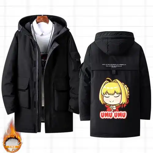 fgo咕哒fate贞德saber周边工装羽绒服二次元动漫羽绒服