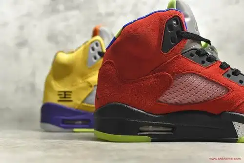 aj5whatthe红黄鸳鸯球鞋airjordan5whattheaj上海限定配色货号cz