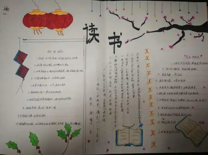 翰墨书香伴成长——初二阅读手抄报展示