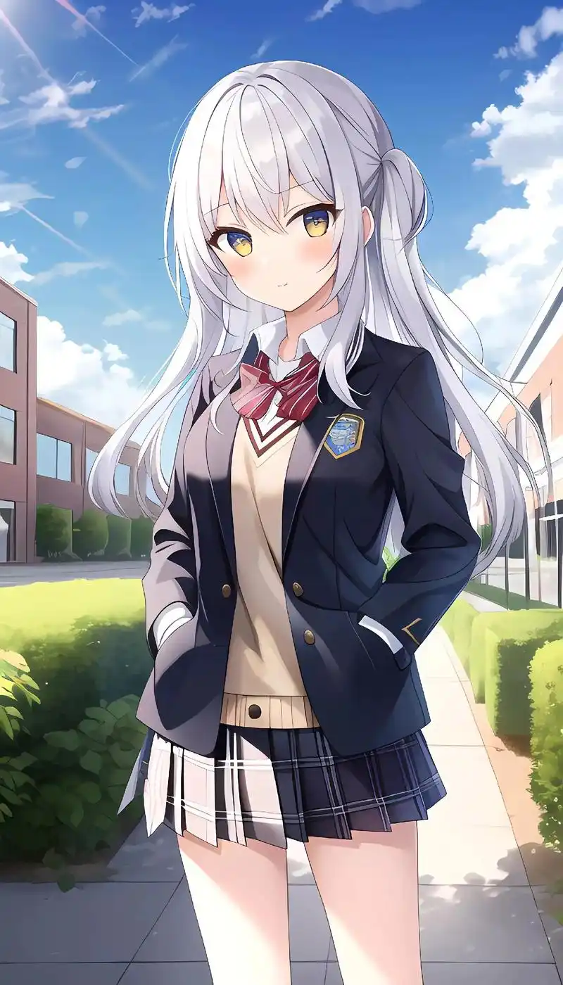 少女jk总有你喜欢的.#二次元壁纸 #二次元 #原创 - 抖音