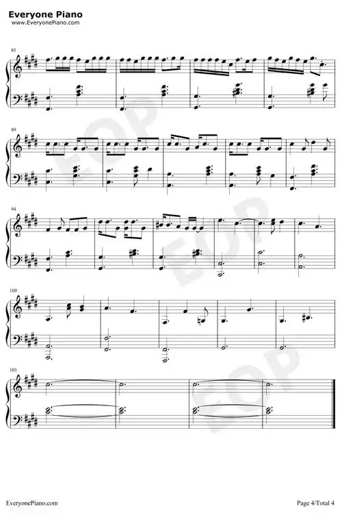 7 rings钢琴谱_arianagrande-明明简谱网