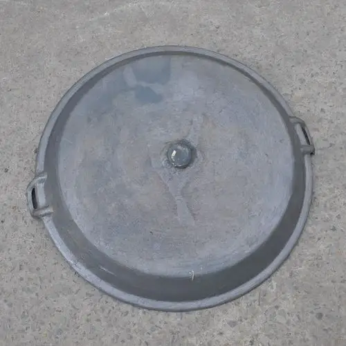 老式铸铁商用平底锅大煎锅 生铁平锅无涂层摆摊饺子煎饼锅50-60