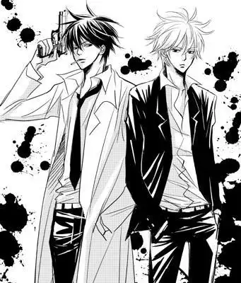 2个男生在一起的动漫图片