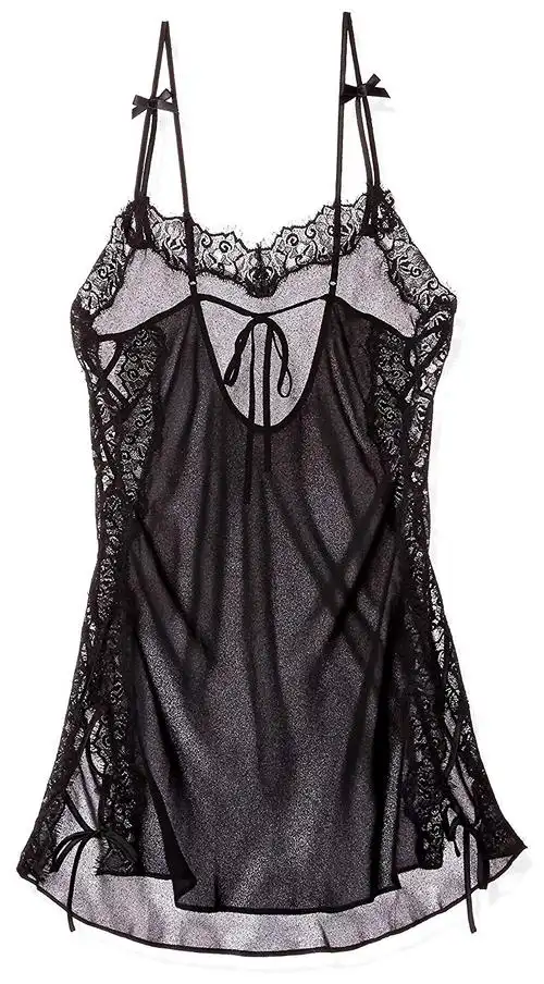 jezebel 女式 laura 雪纺蕾丝睡衣