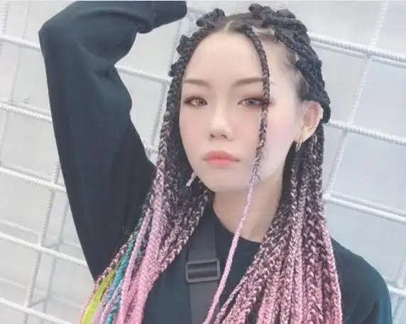 女生半头脏辫发型图片(3)_女生发型_西子美发网