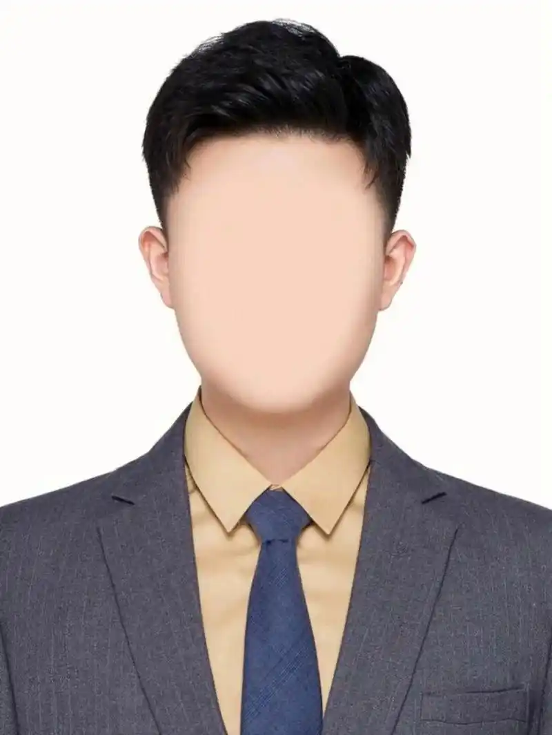 男生证件照百搭模板,可用于简历,考证 白衬衫或者西装都是不错的选择